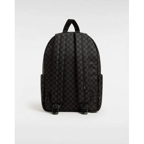 VANS BACKPACK OLD SKOOL GROM CHECK BLACK GREY UNISEX 