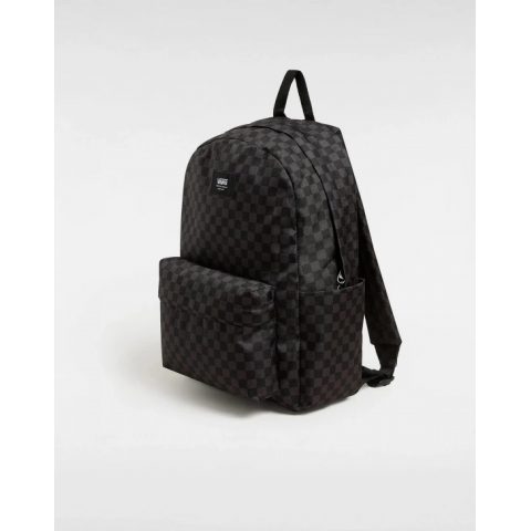 VANS BACKPACK OLD SKOOL GROM CHECK BLACK GREY UNISEX 