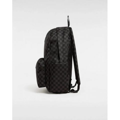 VANS BACKPACK OLD SKOOL GROM CHECK BLACK GREY UNISEX 