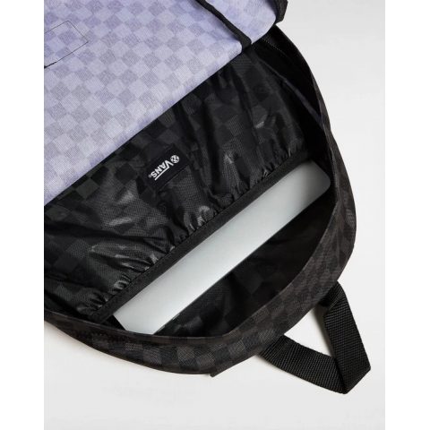 VANS BACKPACK OLD SKOOL GROM CHECK BLACK GREY UNISEX 