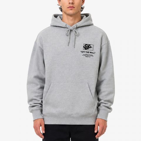 VANS HOODY STACKED HI GREY MAN 