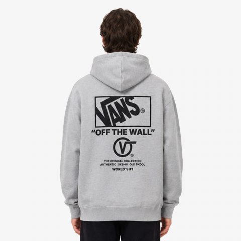 VANS HOODY STACKED HI GREY MAN 