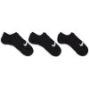NIKE NIKE SOCKS 3P SILICON LIGHTWEIGHT NO-SHOW BLACK