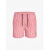 JACK & JONES  JACK & JONES SWIM SHORTS HOT CORAL STRIPES JR