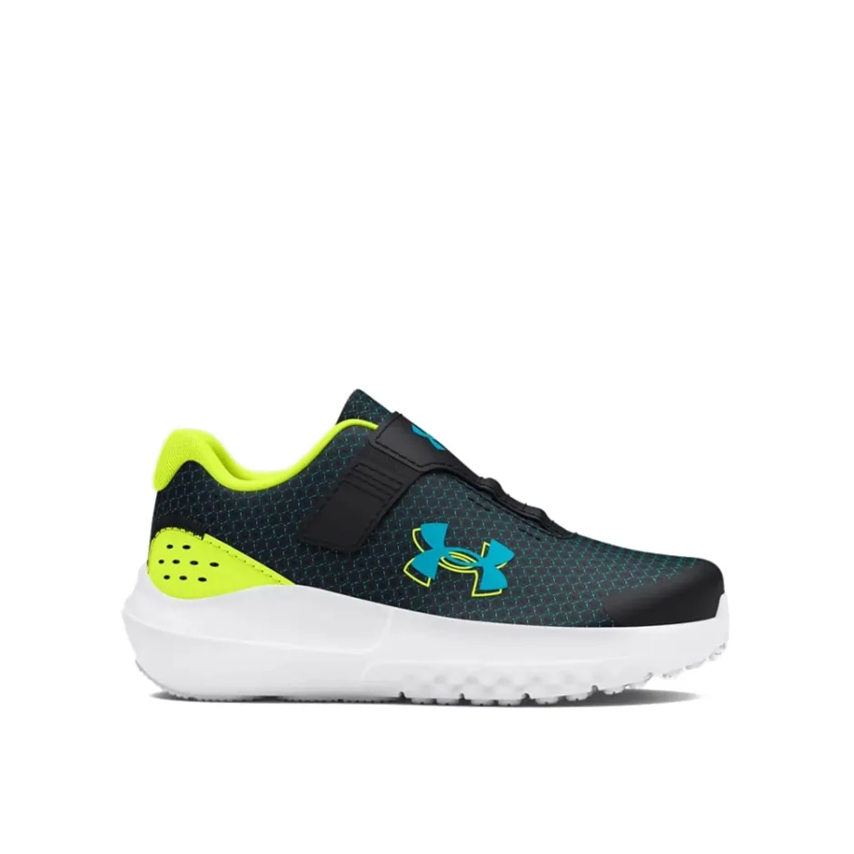 UNDER ARMOUR UNDER ARMOUR SURGE 4 BLACK GREEN TURQ TD