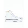 CONVERSE CONVERSE CHUCK TAYLOR ALL STAR SEASONAL LEATHER LIFT HI TOP WHITE WMNS