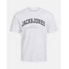 JACK & JONES  JACK & JONES TS VARSITY SS O-NECK NOOS WHITE JR
