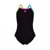 ARENA ARENA SWIMSUIT LIGHT DROP BACK SOLID BLACK MULTICOLOR JR