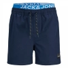 JACK & JONES  JACK & JONES SWIM SHORTS DB NAVY BLAZER JR 