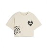 PUMA PUMA TS ESS GRAPHIC SHORT LENGETH ECRU JR 
