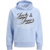 JACK & JONES  JACK & JONES HOODY JJELOGO FL LIGHT BLUE JR 