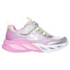 SKECHERS SKECHERS COSMIC GLOW LIGHTS SILVER MULTICOLOR PS JR 
