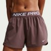 NIKE NIKE SHORTS DRI-FIT 3'' BROWN WHITE WMNS 