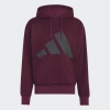 ADIDAS ADIDAS HOODY FL 3B BORDEAUX BLACK MAN 