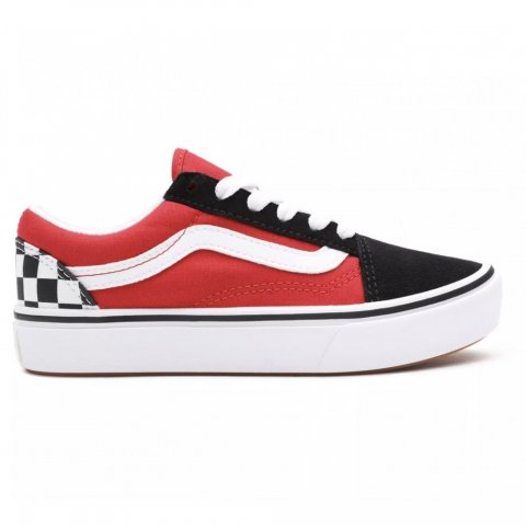VANS OLD SKOOL CHESS BLACK RED PS