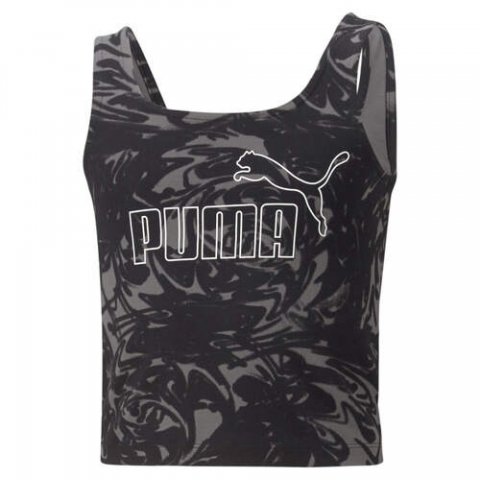 PUMA TANK SUMMER BLACK PRINT GREY JR