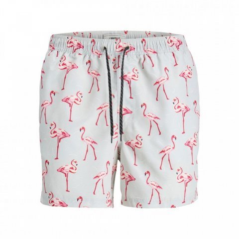 PRODUKT SWIM SHORTS METAL GREEN FLAMINGO MAN
