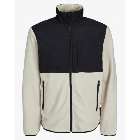 PRODUCT FLEECE FZ IAN ECRU BLACK MAN 