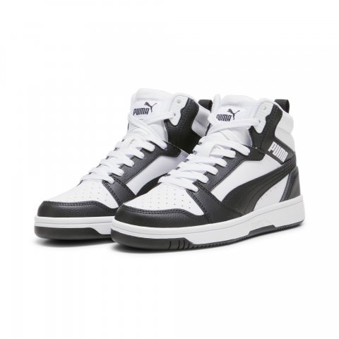 PUMA REBOUND V6 HI BLACK WHITE JR