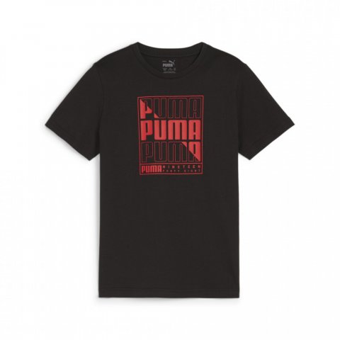 PUMA TS WORDING BLACK RED JR