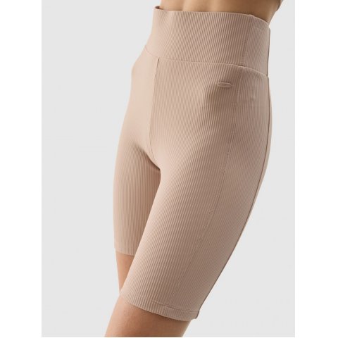 4F LEGGINGS KNIT BIKERS SPORT BEIGE JR