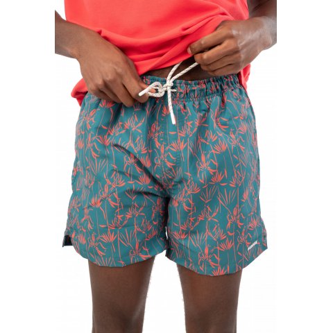 REBASE SWIM SHORTS EMERALD COMBO GREEN MAN