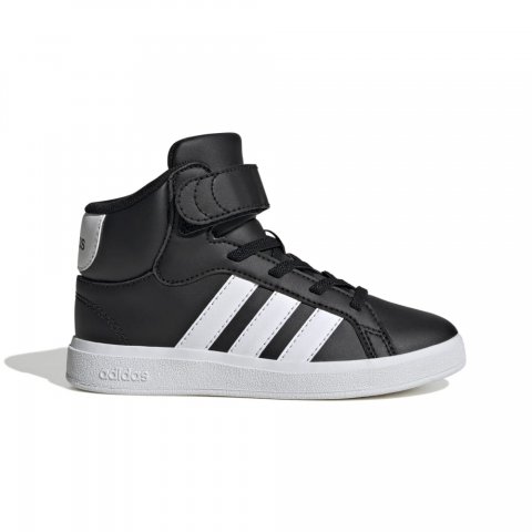 ADIDAS GRAND COURT MID BLACK WHITE PS JR