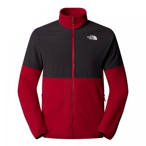 NORTH FACE FLEECE FZ GLACIER HEAVYWEIGHT  GARNET RED-ASPHALT GREY MAN