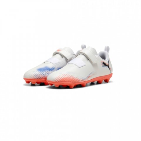 PUMA FUTURE 8 PLAY FG/AG WHITE ORANGE JR 