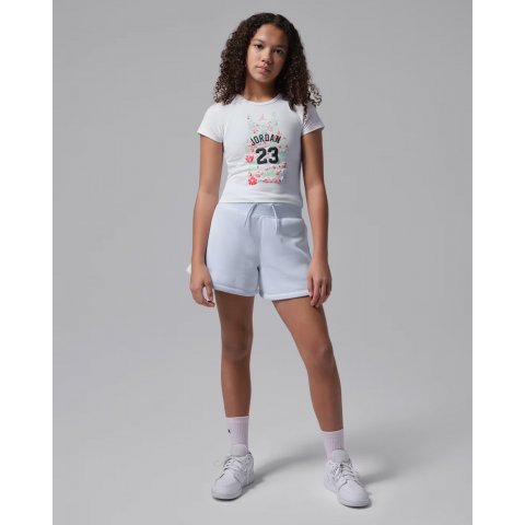 JORDAN TS FLORAL SLIM FIT JERSEY WHITE JR 