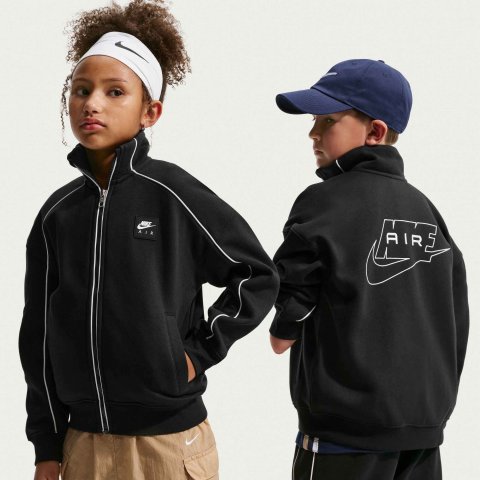 NIKE AIR FZ BLACK WHITE JR 