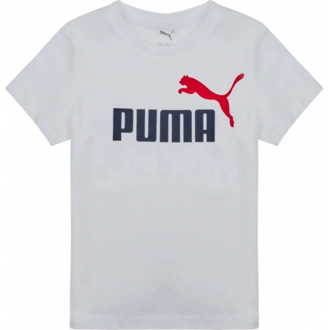 PUMA TS ESS LOGO COTTON WHITE JR
