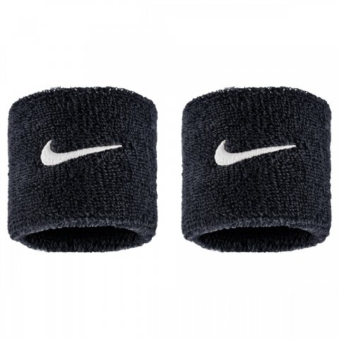 NIKE SWOOSH CLASSIC WRISTBANDS 2PK BLACK WHITE UNISEX 