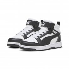 PUMA PUMA REBOUND V6 HI BLACK WHITE PS JR