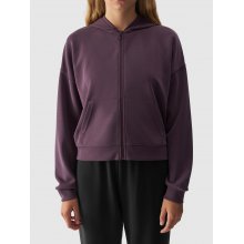 4F 4F FZ SWEATSHIRT WITH MODAL DARK VIOLET WMNS